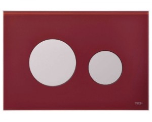 Poza Placa clapeta TECE Loop Butoane culoare rosu rubin (rosu inchis)