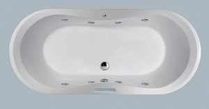 Poza Cada ovala 180X80 cm cu sistem Hygiene-Plus pentru incastrat Ideal Standard model Aqua 
