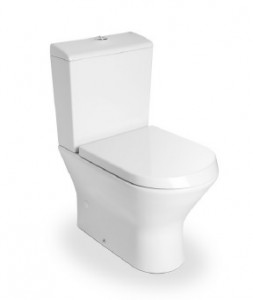 poza Vas WC compact portelan Roca fixare in pardoseala gama Nexo, BTW, alb