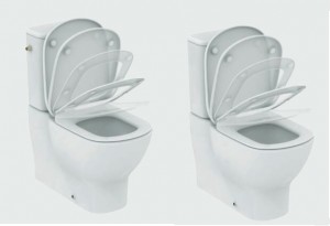 poza Vas WC fixare in pardoseala pentru combinare Ideal Standard gama Tesi AquaBlade, alb, BTW