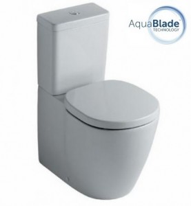 poza Vas WC fixare in pardoseala Ideal Standard gama Connect AquaBlade, alb, BTW