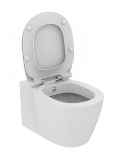 poza Vas WC suspendat cu functie de bideu Ideal Standard gama Connect cu fixare complet ascunsa, alb