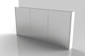 Poza Dulap oglinda Riho 3 usi 160x70cm tip M02 - CODE. Poza 47848