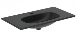 poza Lavoar Ideal Standard Tesi Black pentru mobilier de 62.5x45 cm