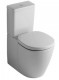 Vas WC Ideal Standard fixare in pardoseala BTW cu rezervor pe vas Cube si capac inchidere normala gama Connect, alb
