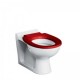Colac WC Armitage Shanks gama Contour 21, rosu, proiectie scurta