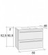 Ansamblu mobilier Riho cu lavoar 80cm gama Broni, SET 05 Standard