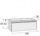 Ansamblu mobilier Riho cu lavoar 100cm gama Eifel, Set 30 Standard