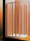 Cabina Ravak semirotunda sticla clara de 80x80 cm